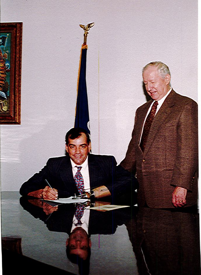 Wilson Swearing In 1997